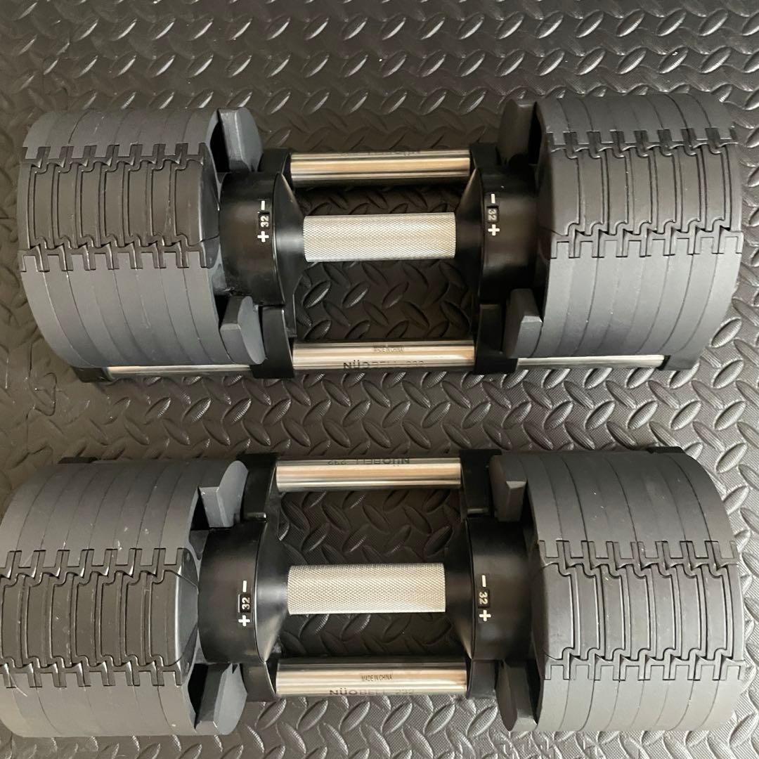 フレックスベル32kg 可変ダンベル トレーニングベンチ フロアマット3点セット