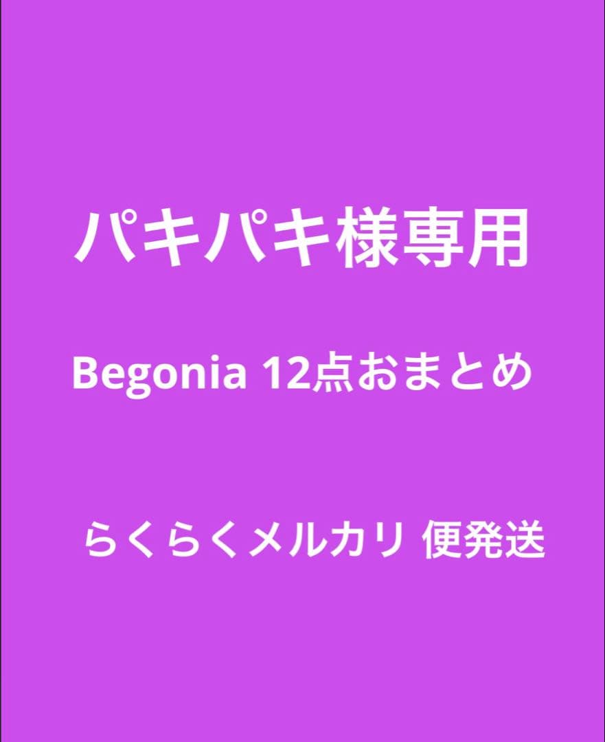 パキパキ！　Begonia 12点同梱　メルカリ 便発送