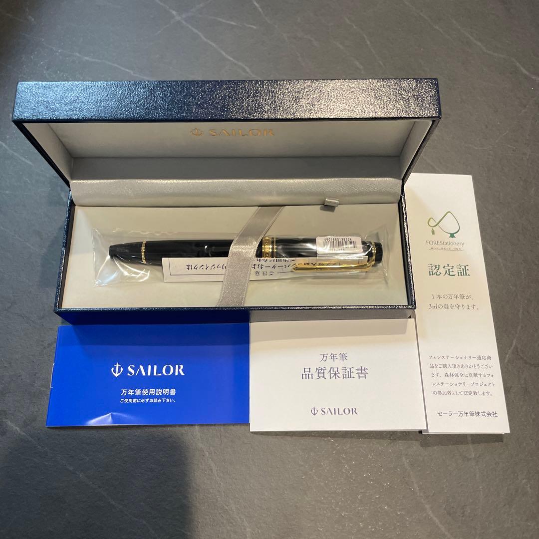 ④セーラー万年筆 万年筆 プロフェッショナルギア レアロ ブラック 中字