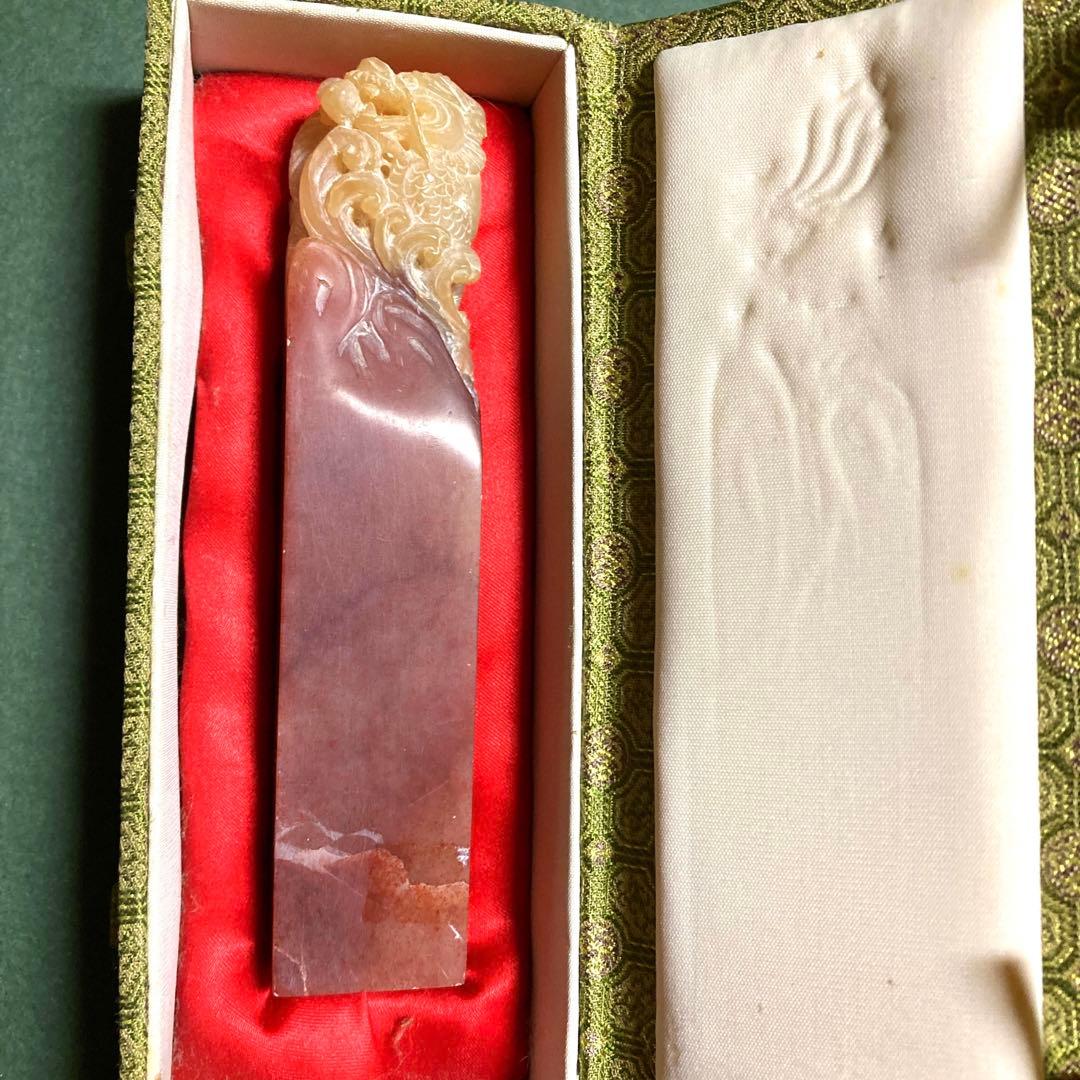 印材　福州寿山石　12cm