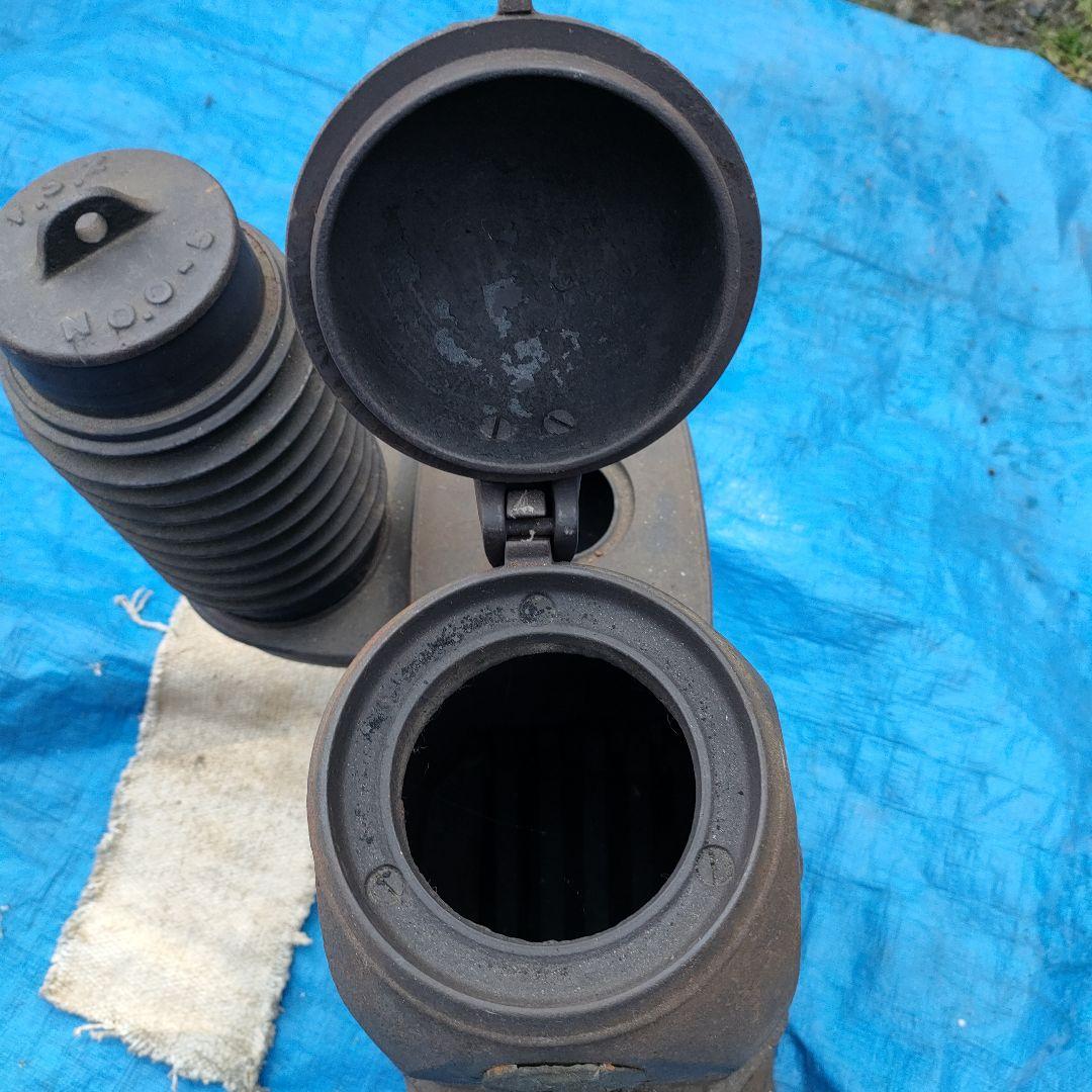 福禄ストーブ 高さ48cm 重さ21kg 梱包発送たのメル便 鋳物 石炭 薪