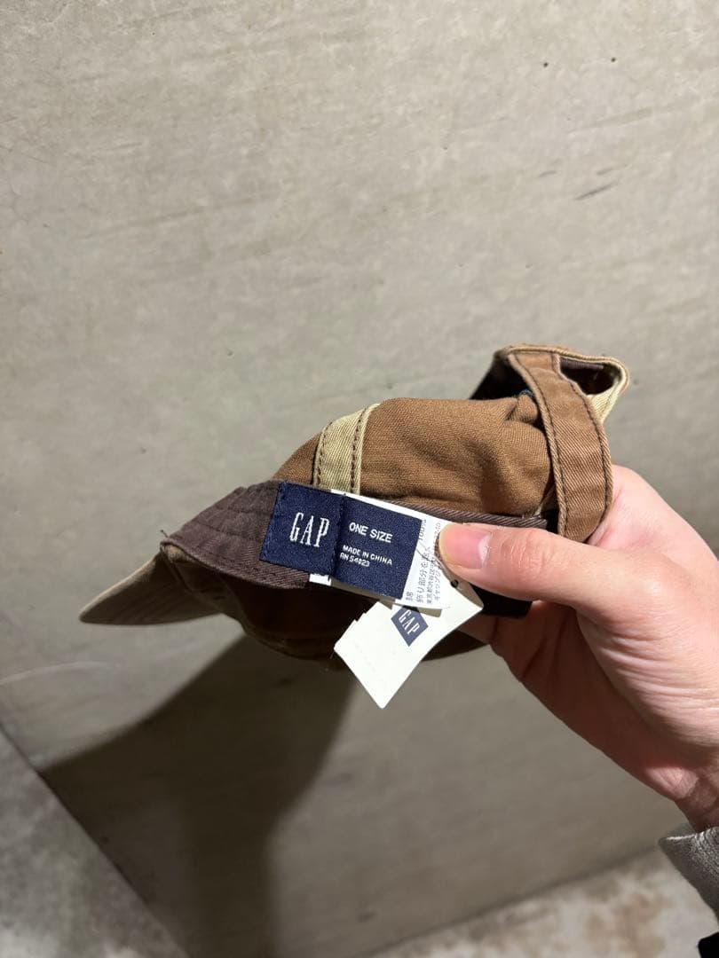 90's old gap ブラウン cap オールドギャップ　刺繍 デッド