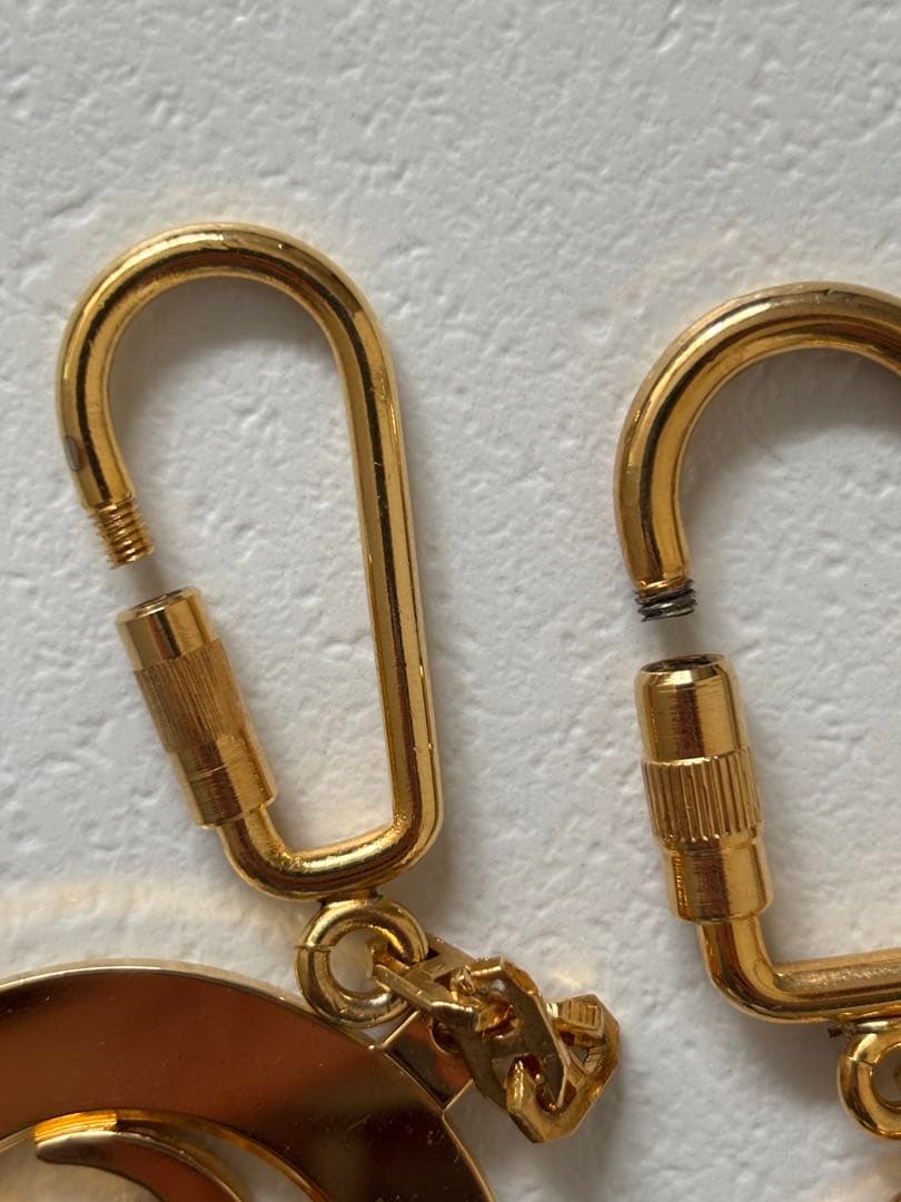 GUCCI オールドグッチ キーホルダー GG シェリーライン ラウンド 丸型