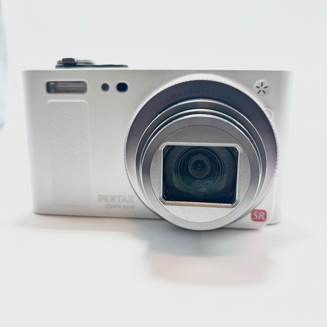 【週末限定値下げ】【美品】PENTAX Optio RZ18 パールホワイト