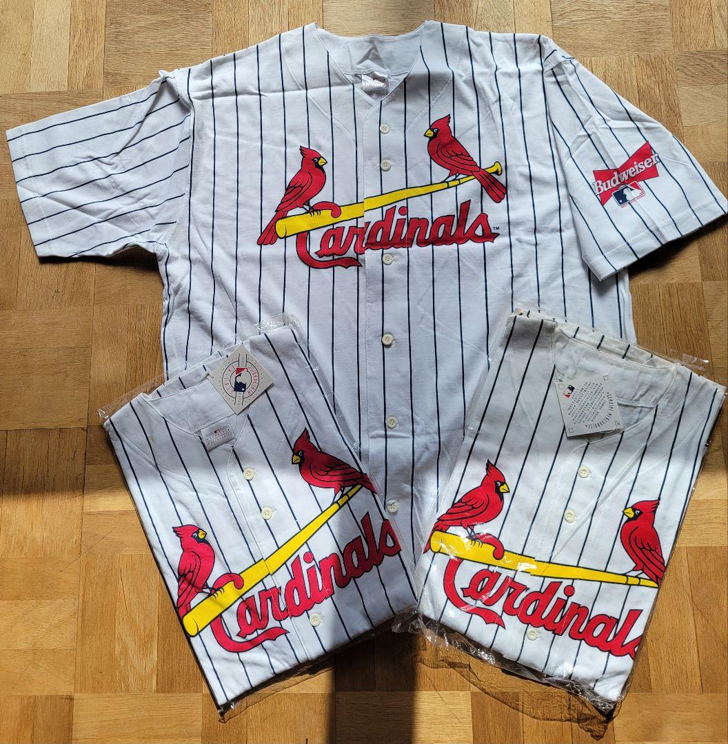 MLB　Cardinals　Budwiser　ベースボールシャツ　三枚セット