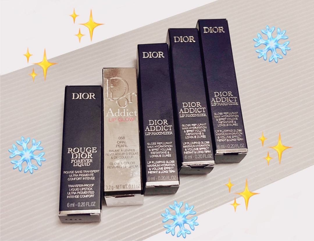 ✴︎破格✴︎ 新品未使用　DIORマキシマイザー、リップグロウ、シークイン限定セット