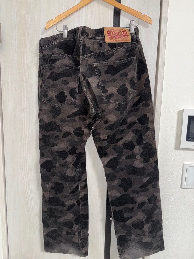 A Bathing Ape コーデュロイパンツ　迷彩