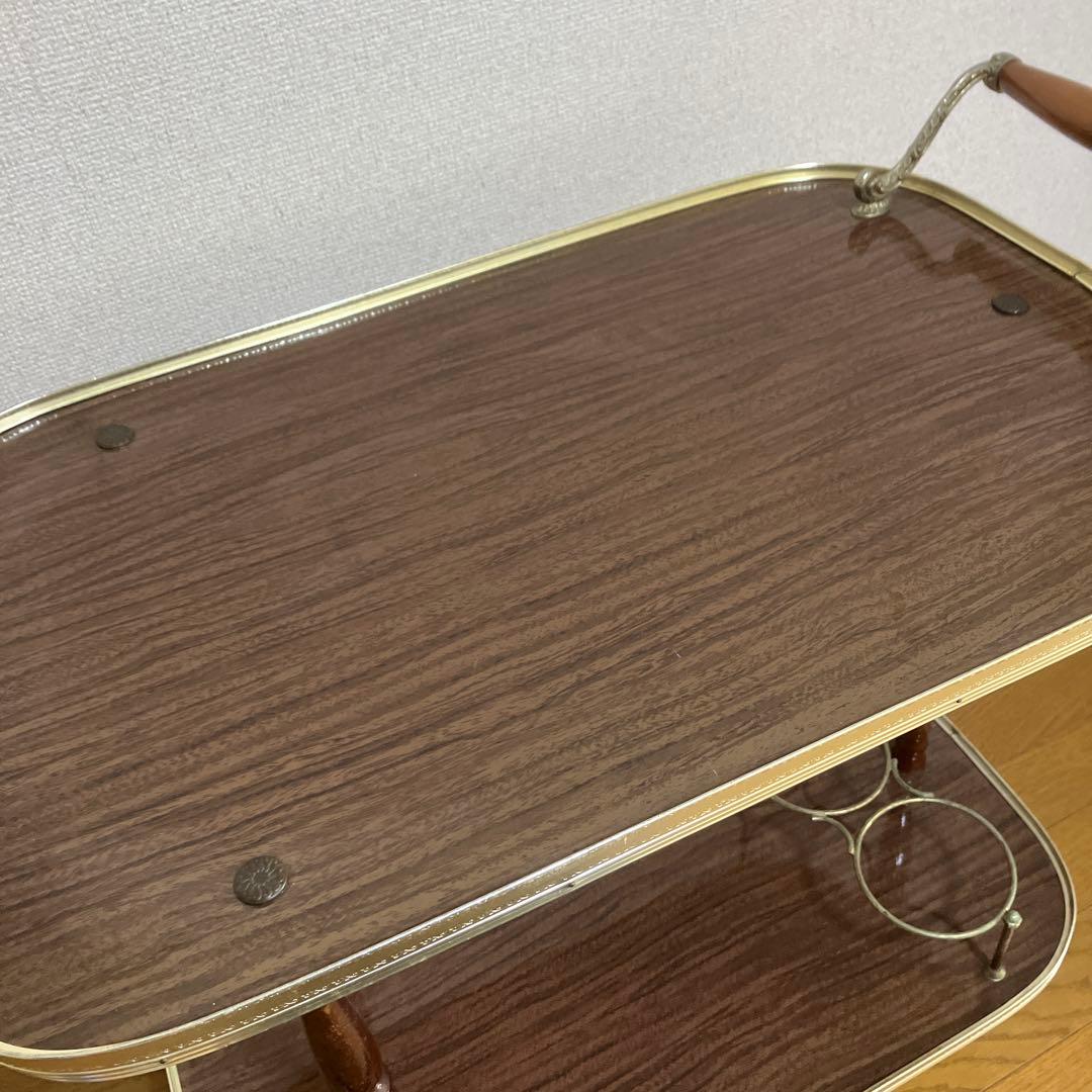 イタリアアンティーク　キッチンワゴン　トロリー　サイドテーブル　台車