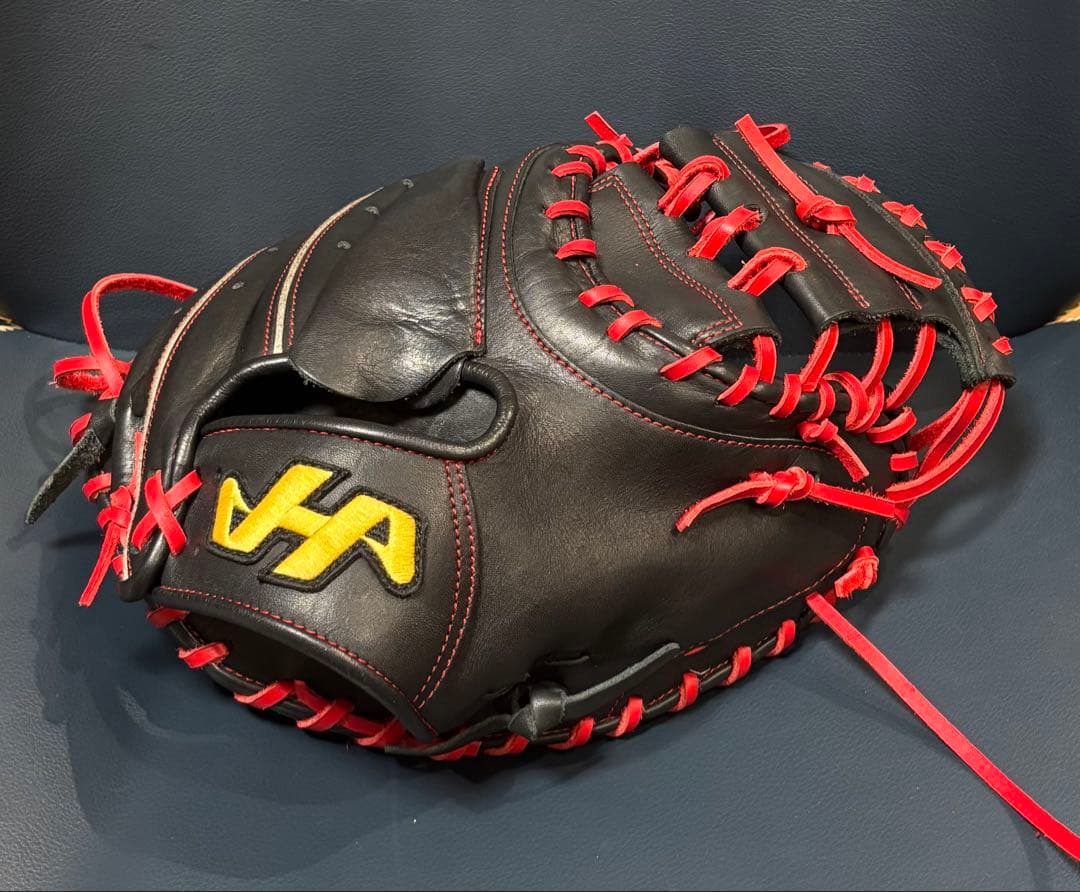 【匿名配送】ハタケヤマ　キャッチャーミット　軟式オーダー風