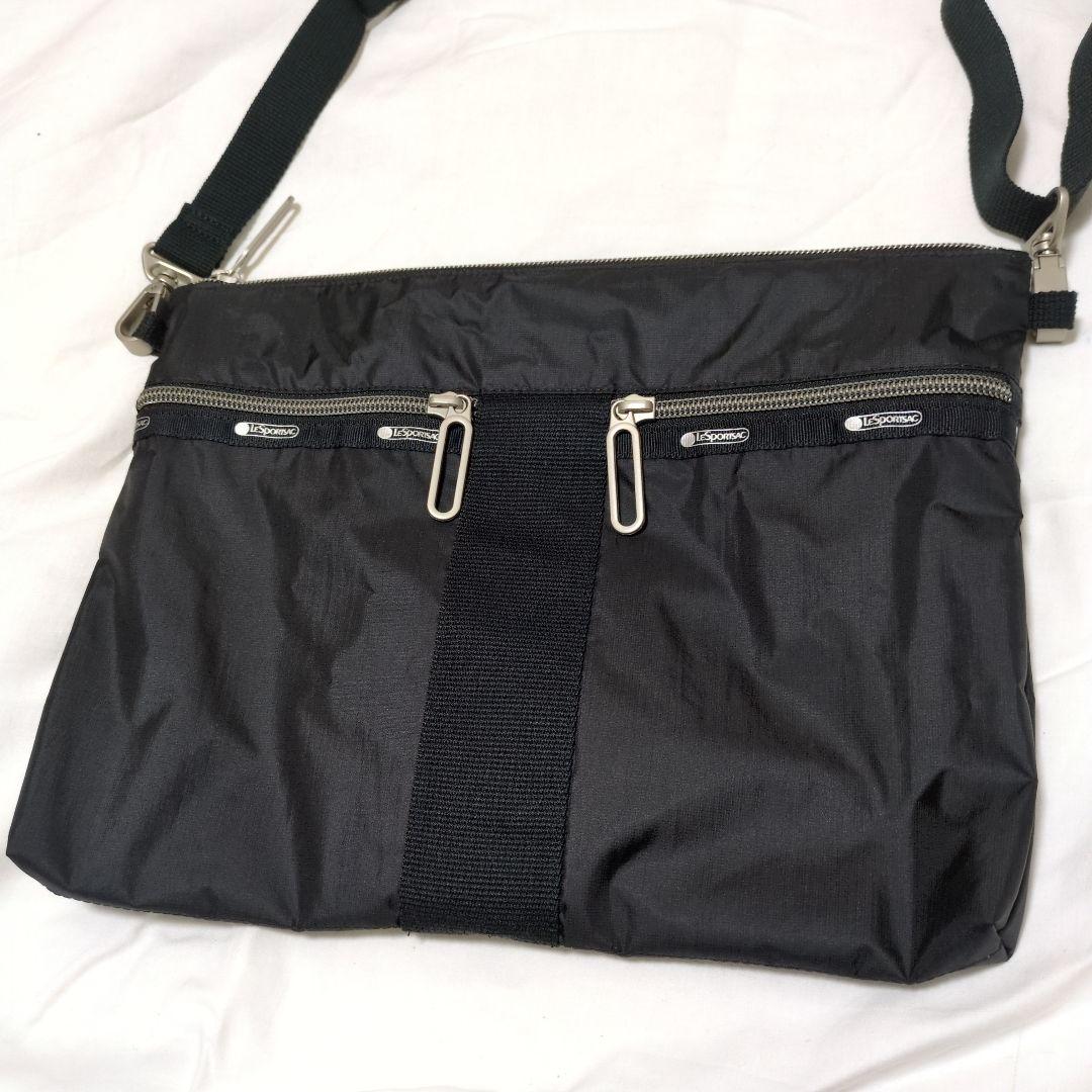 レスポートサックナイロン ブラック ショルダーバッグ 中型斜めがけ男女兼用新品