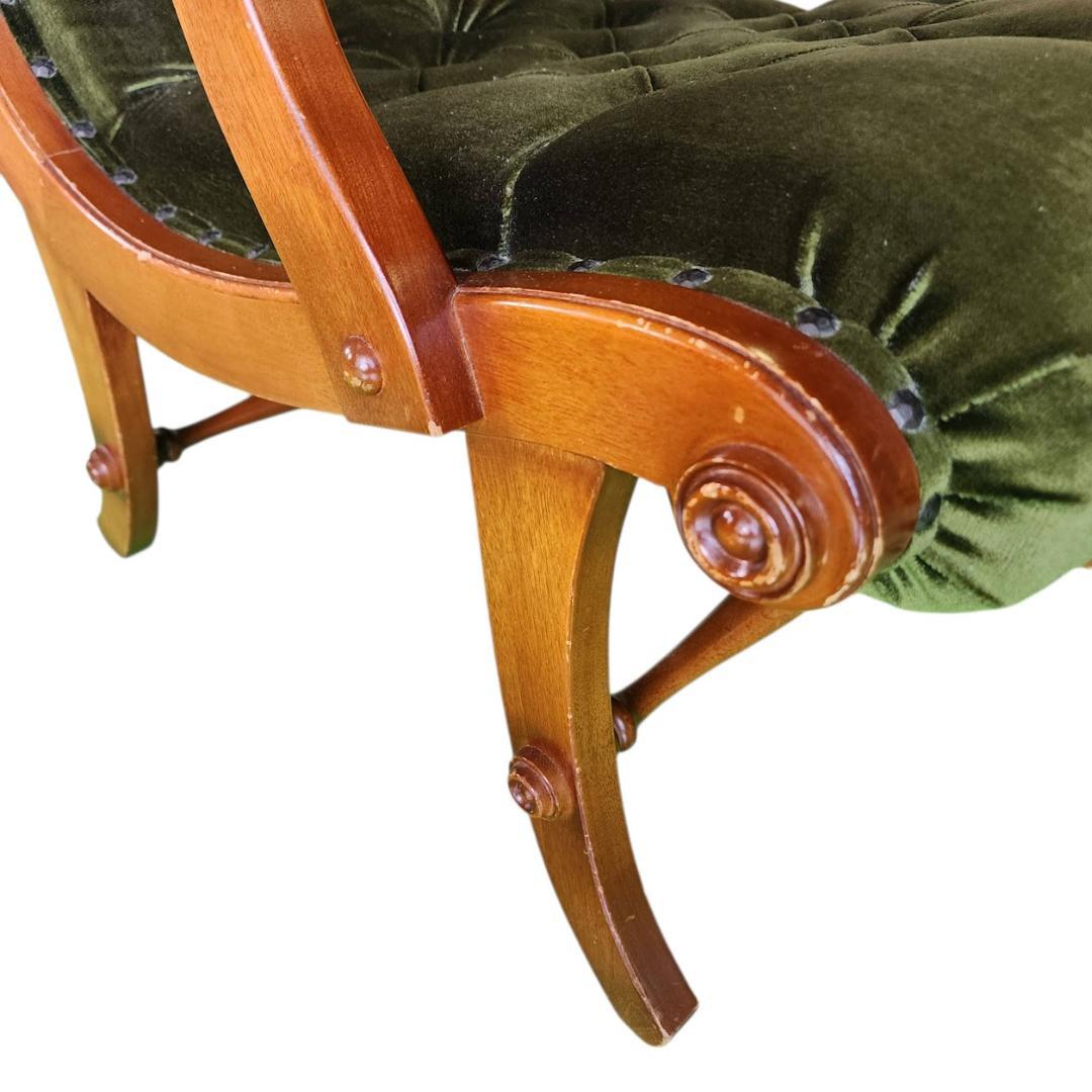 横浜ダニエル ブーツ 一人掛けソファ チェア 椅子　 樺材 英国 アンティーク