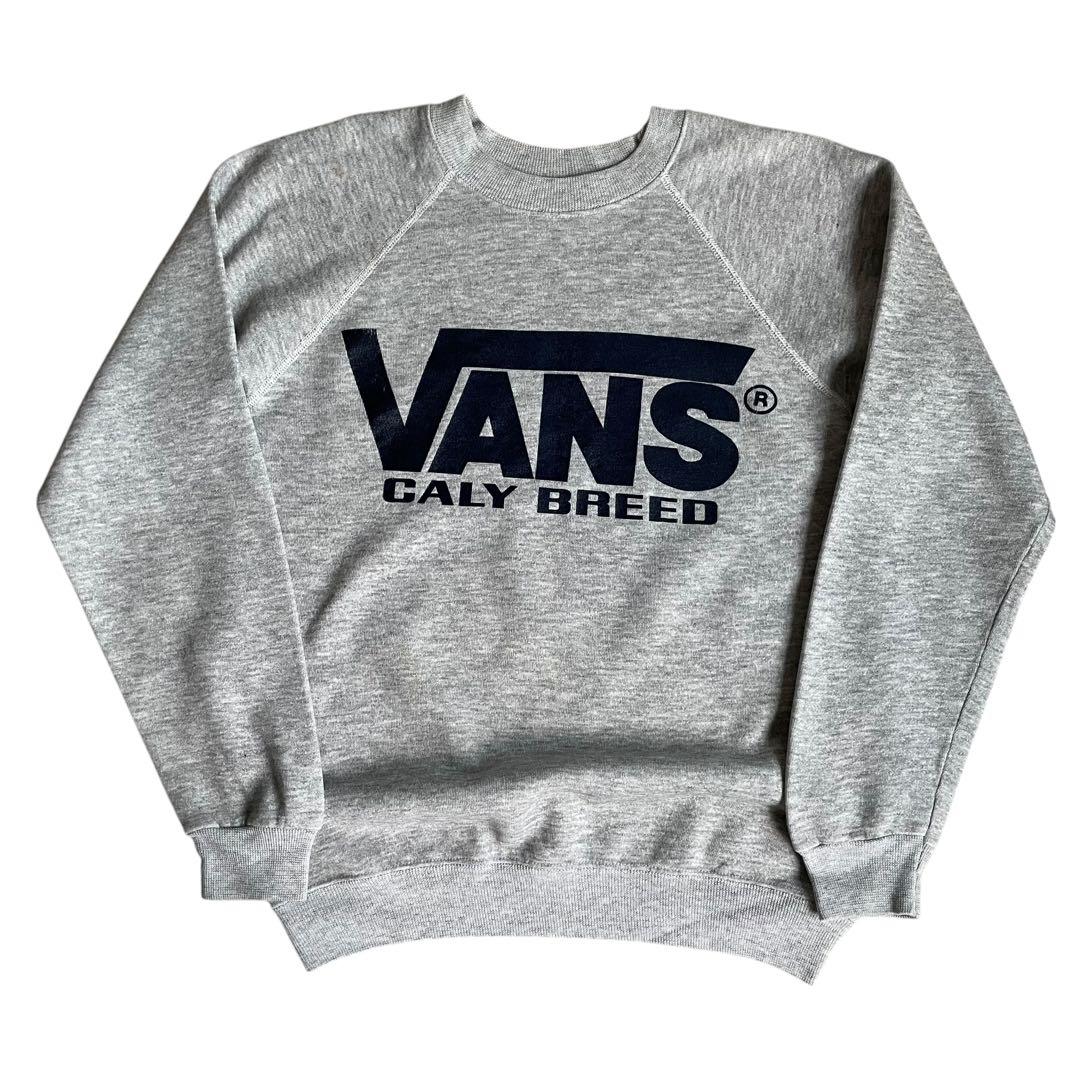 USA製 80s VANS バンズ スウェット 灰 M オールドスケート