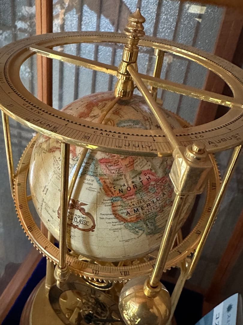 フランクリンミント コスモクロノトロープ 天文時計 地球儀 電池式 作動品　希少
