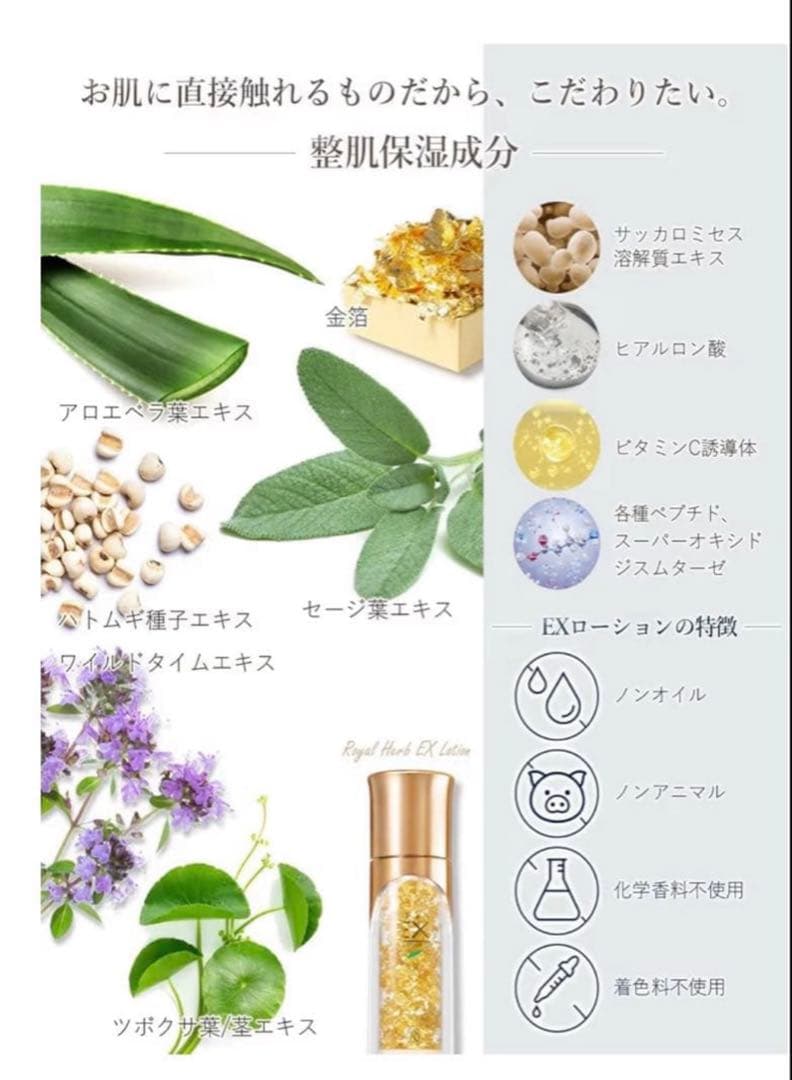 【早い物勝ち!】　ロイヤルハーブ　EXローション　30ml 4本セット