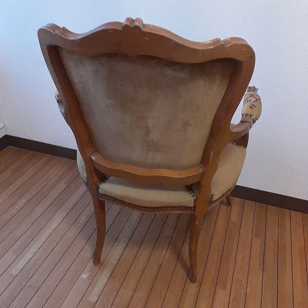 お値下げしました　フランス　アンティークプチポワンチェア