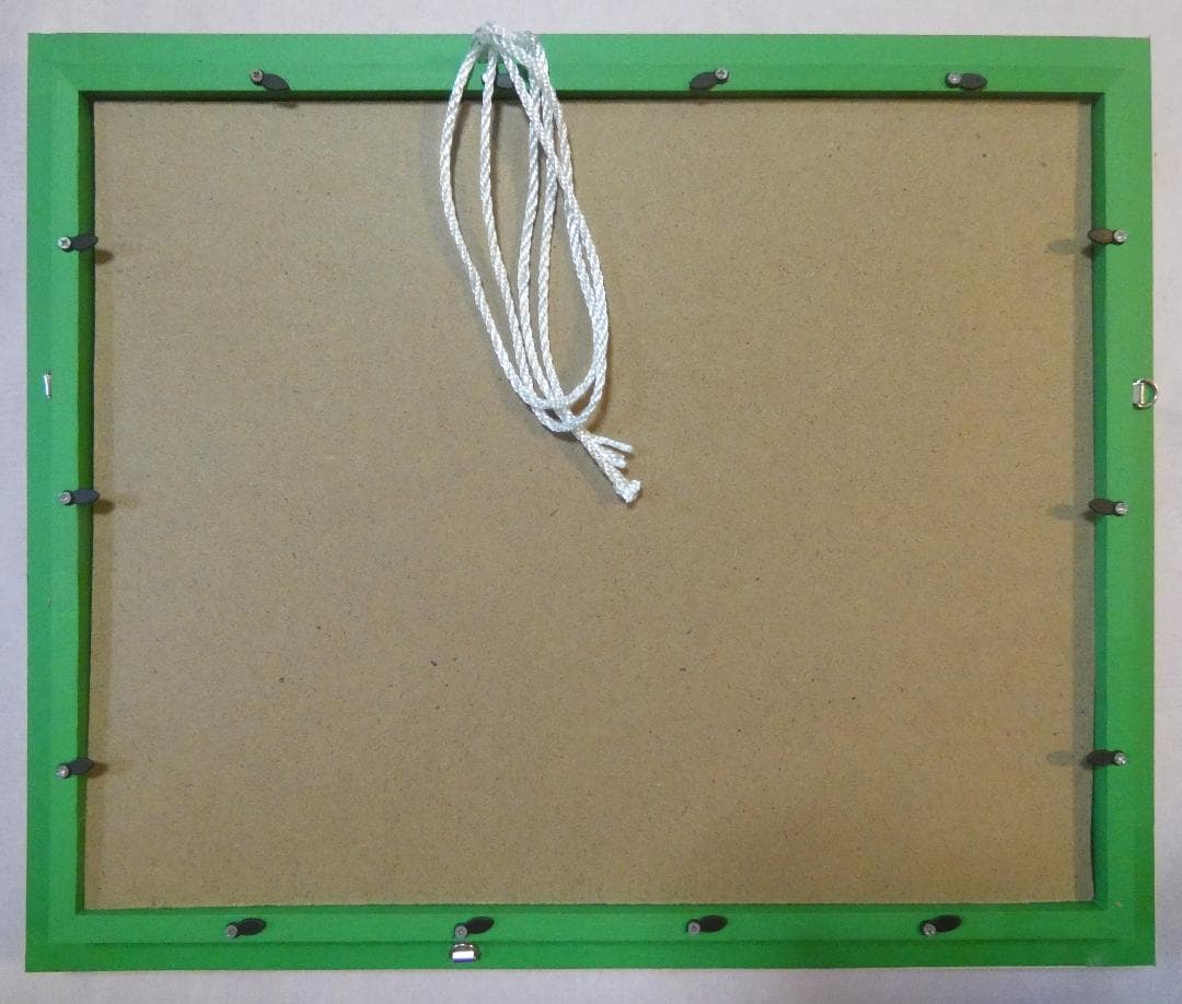 F6 フランス油彩 ミッシェル ドラクロワ 「風景」サイン肉筆手描き　額装済み