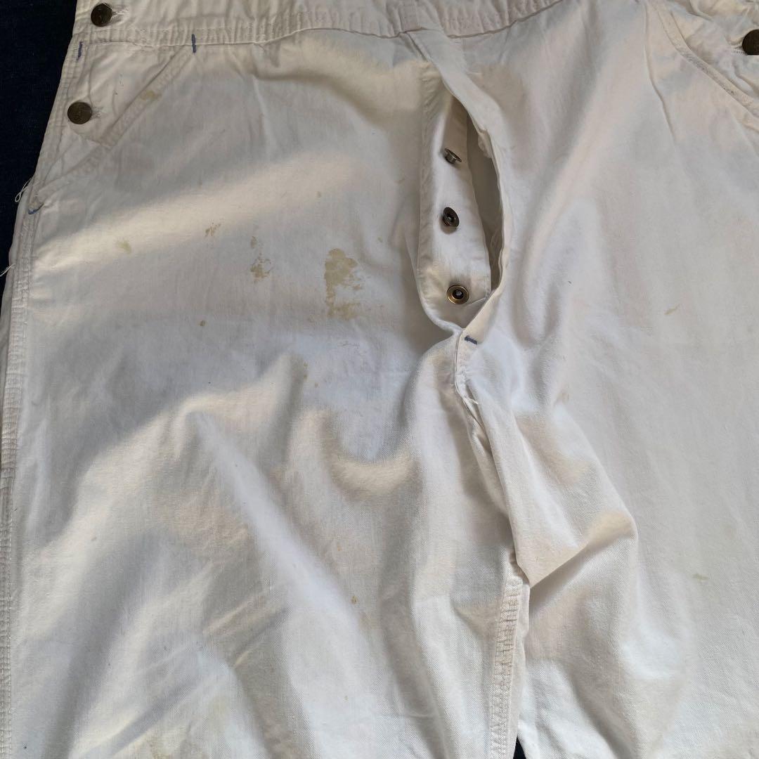 60s ビンテージ Sears ホワイト オーバーオール ペンキ 山ポケ 50s