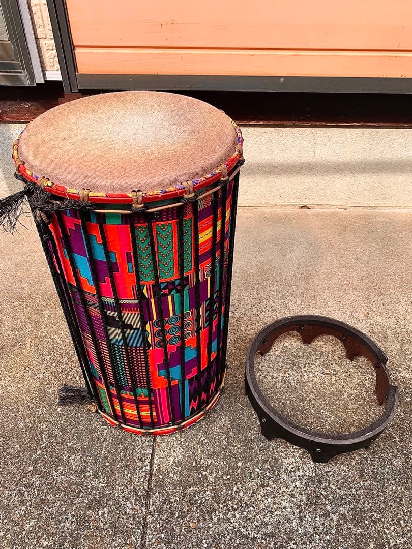 値下げ❣️フリースタイルドラムVOD10ケンケニ Afro fabric