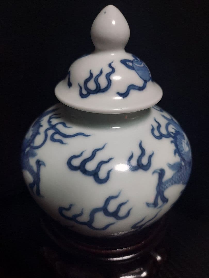 大清康熙年製　蓋壺　清朝期