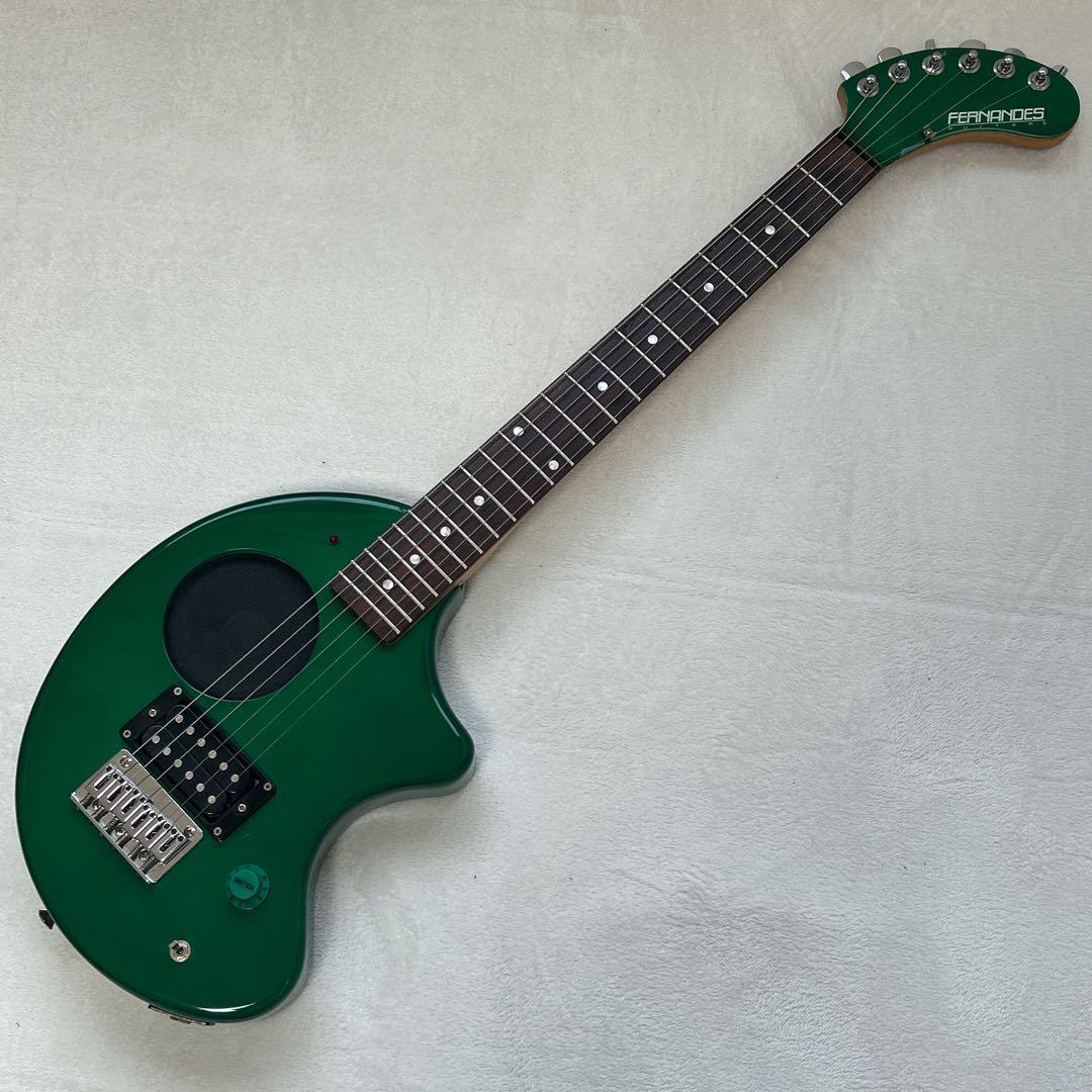 FERNANDES ZO-3 グリーン フェルナンデス アンプ内蔵ミニギター