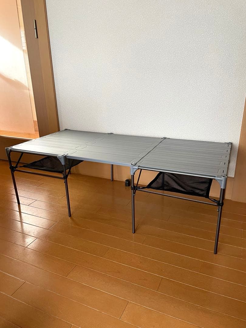 GUAPO 折りたたみテーブル 2個＋連結用天板 セット