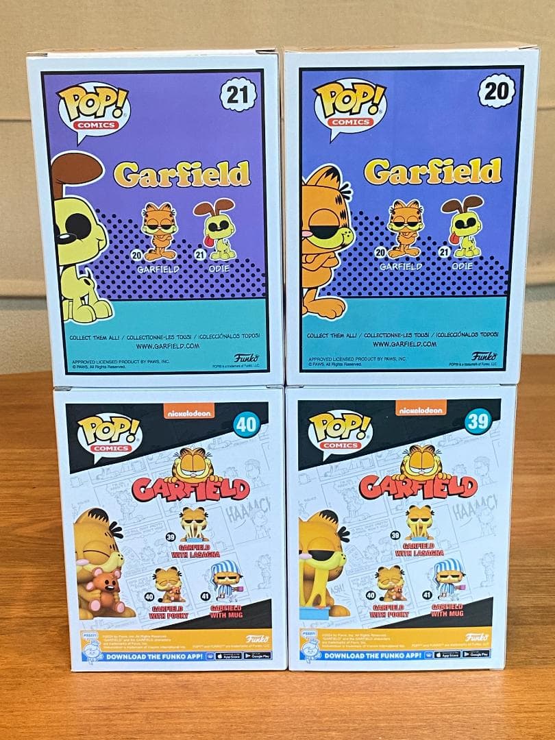 ガーフィールド ＆ オーディ フィギュア 4体セット ファンコポップ