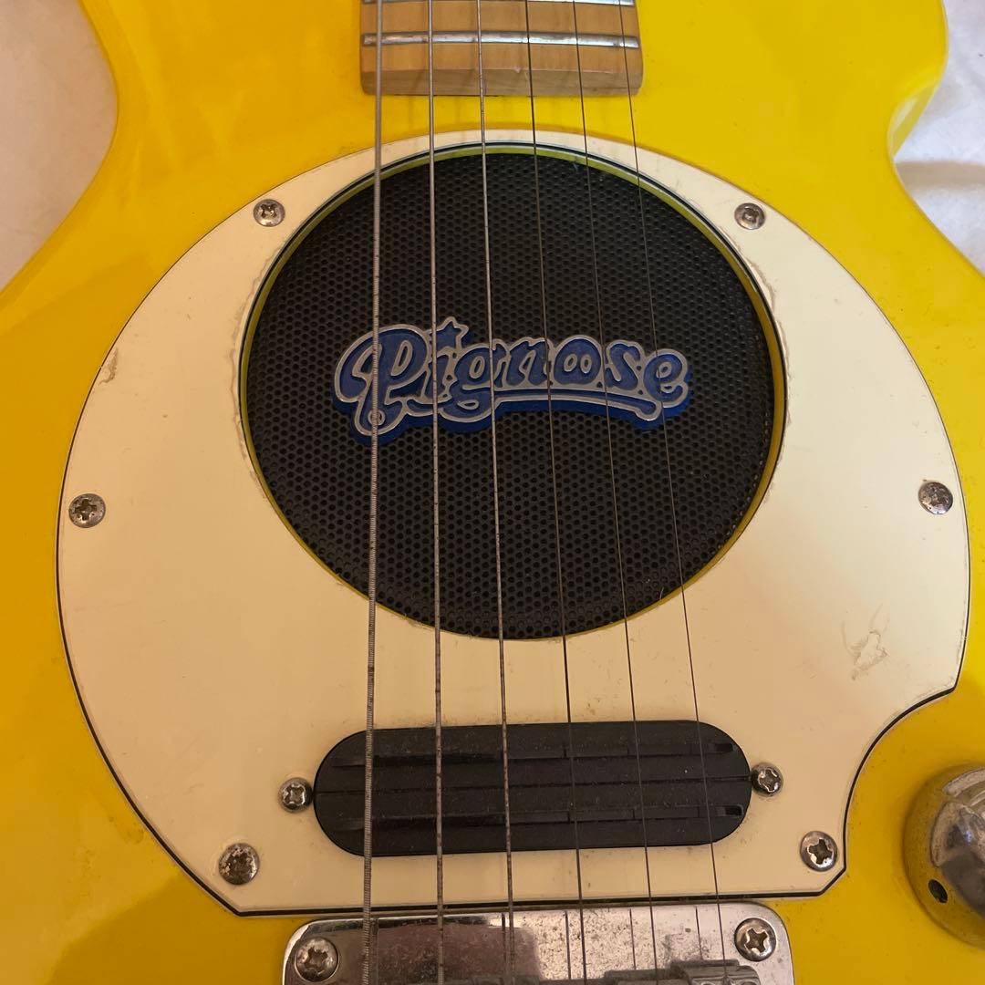 pignose イエロー　ミニエレキギター