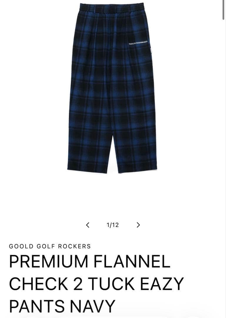 メンズウェア GOOLD GOLF ROCKERS PREMIUM FLANNEL CHECK