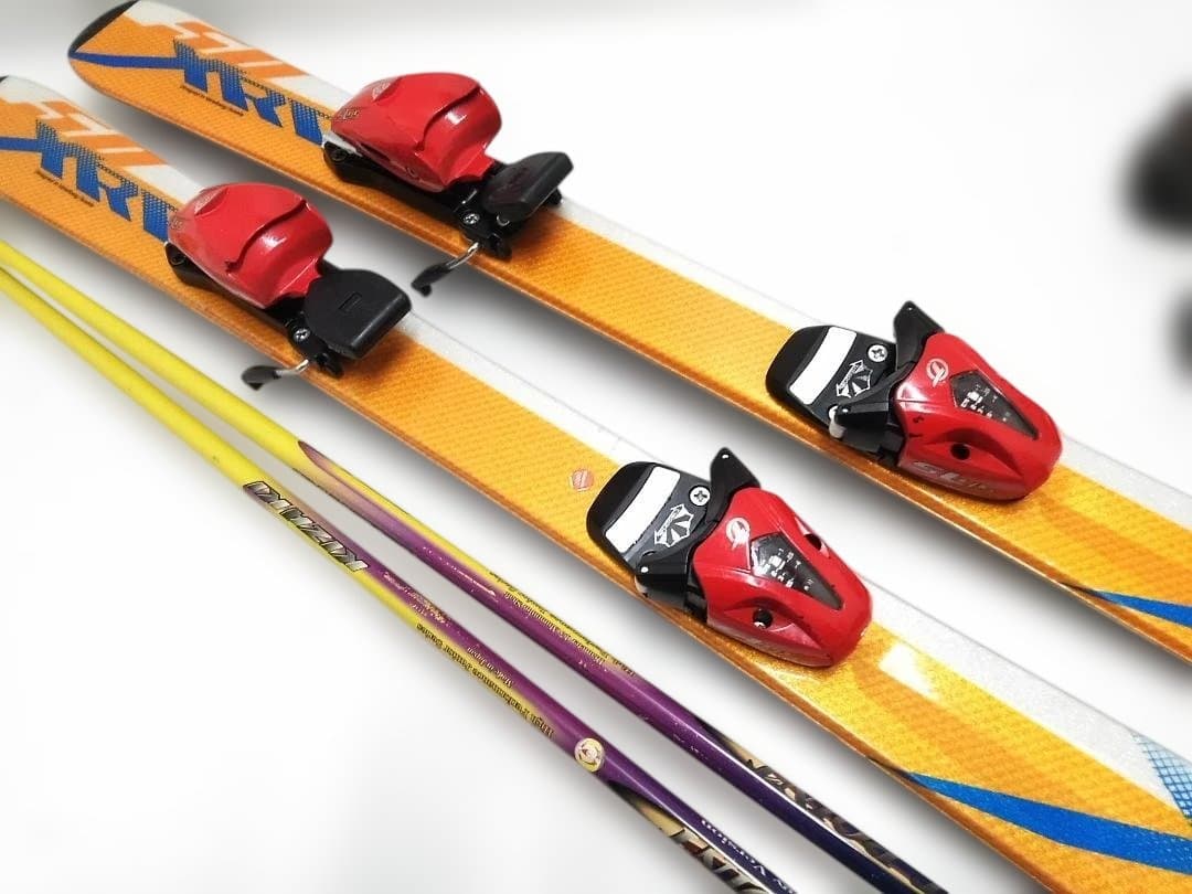 ジュニアスキー4点セット HEAD 117cm ロシニョールブーツ 22cm