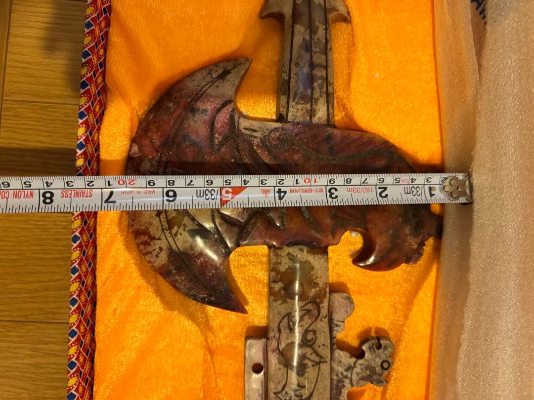 【古美術コレクション】中華製斧　箱入