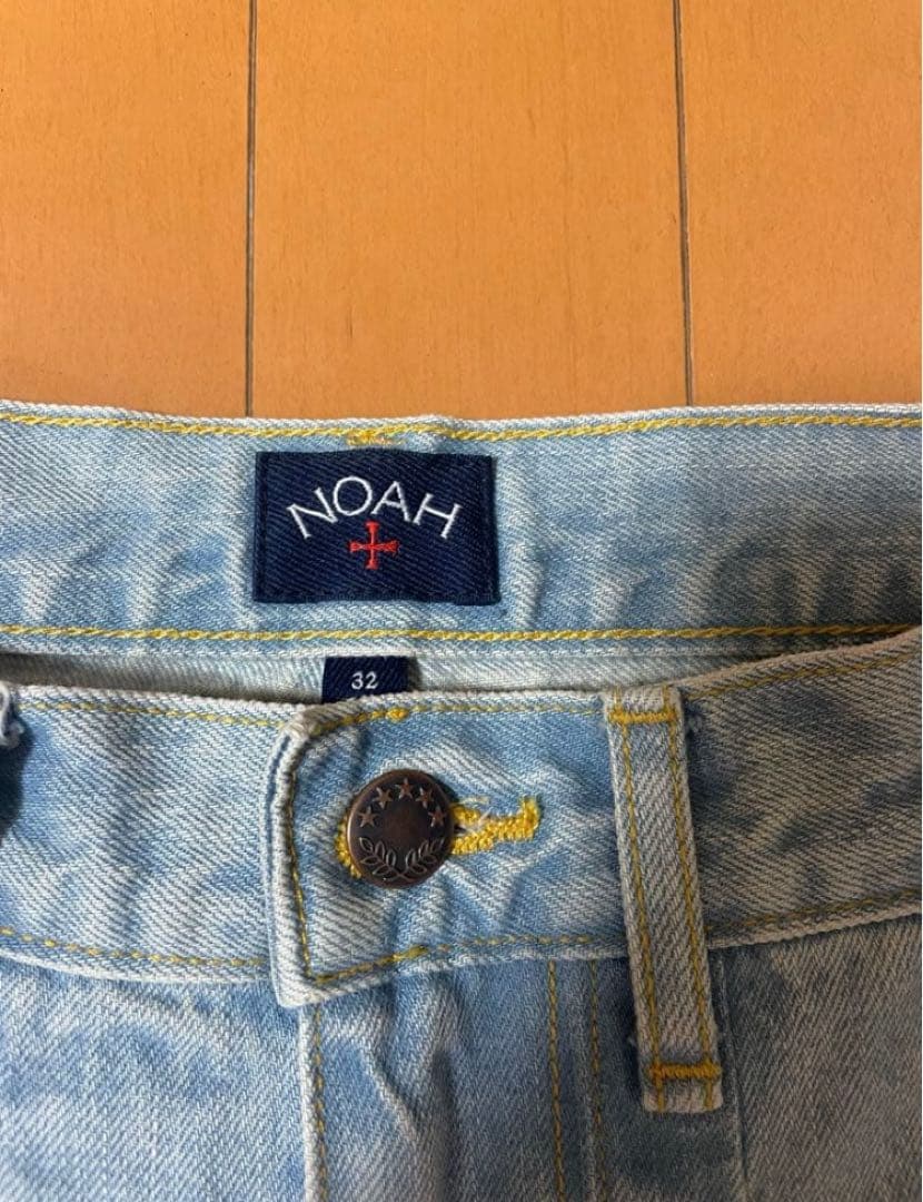 定価36,300円 NOAH Pleated Jeans w32 アイスブルー