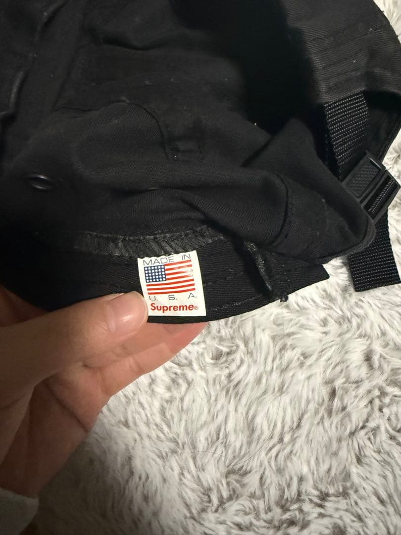 帽子 supreme cap/ black