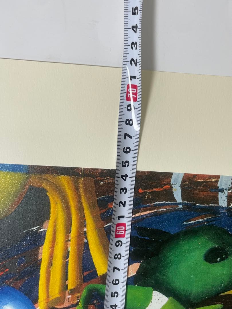 『躍るマスク』 オルガ グレチナ　シルクスクリーン 63×71cm