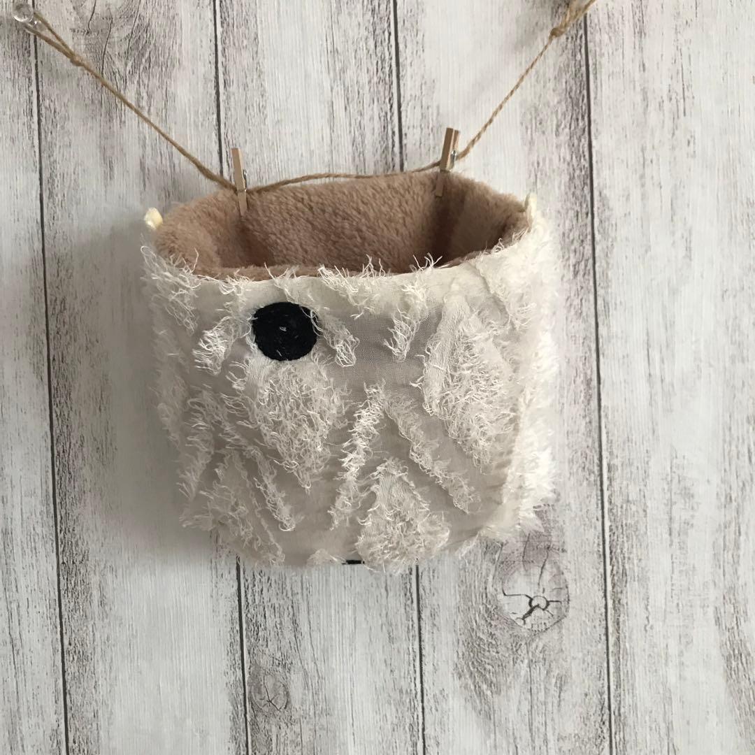 フクモモポーチ　北欧ドットシフォン