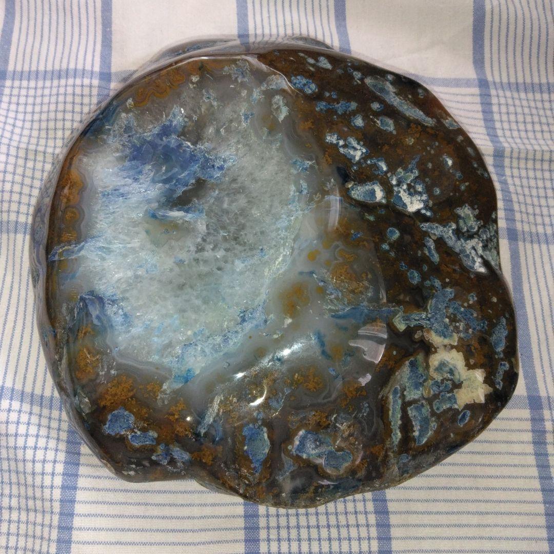 青瑪瑙ドーム、原石、ジオード、開運、縁起物、観賞石、パワーストーン、厄除け、石