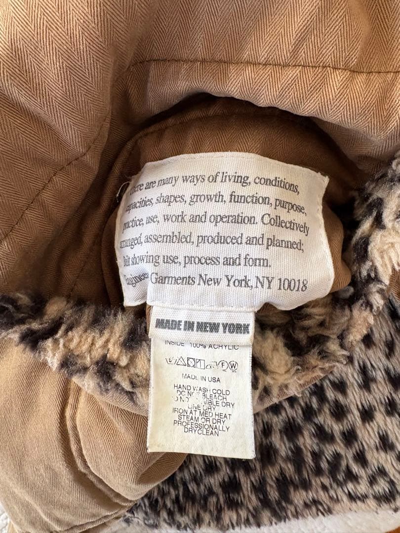 青柳徹子さん専用EngineeredGarmentesヒョウ柄リバーシブルベスト