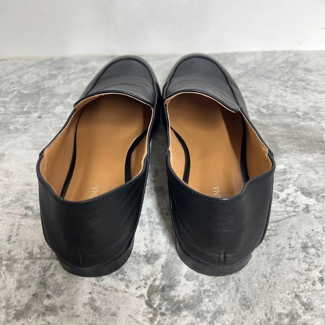 美品　SLOBE IENA スローブイエナ　黒レザー ローファー　23cm