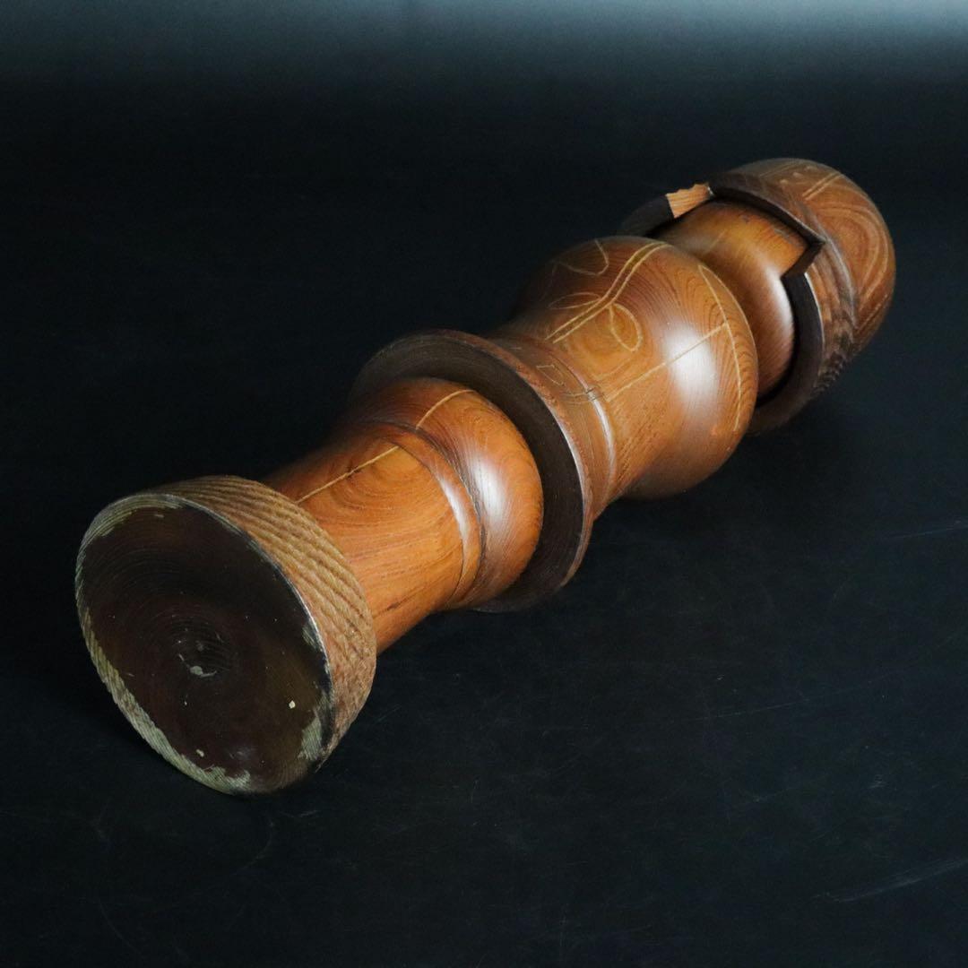 関口三作造「武人」創作コケシ 木札付 郷土玩具 内閣総理大臣賞受賞作家