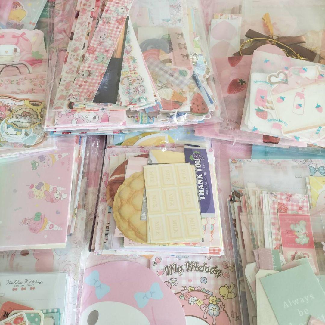 ２kg　メモ帳　マイメロ　キティ　大量　まとめ売り　サンリオ　ディズニー　マステ