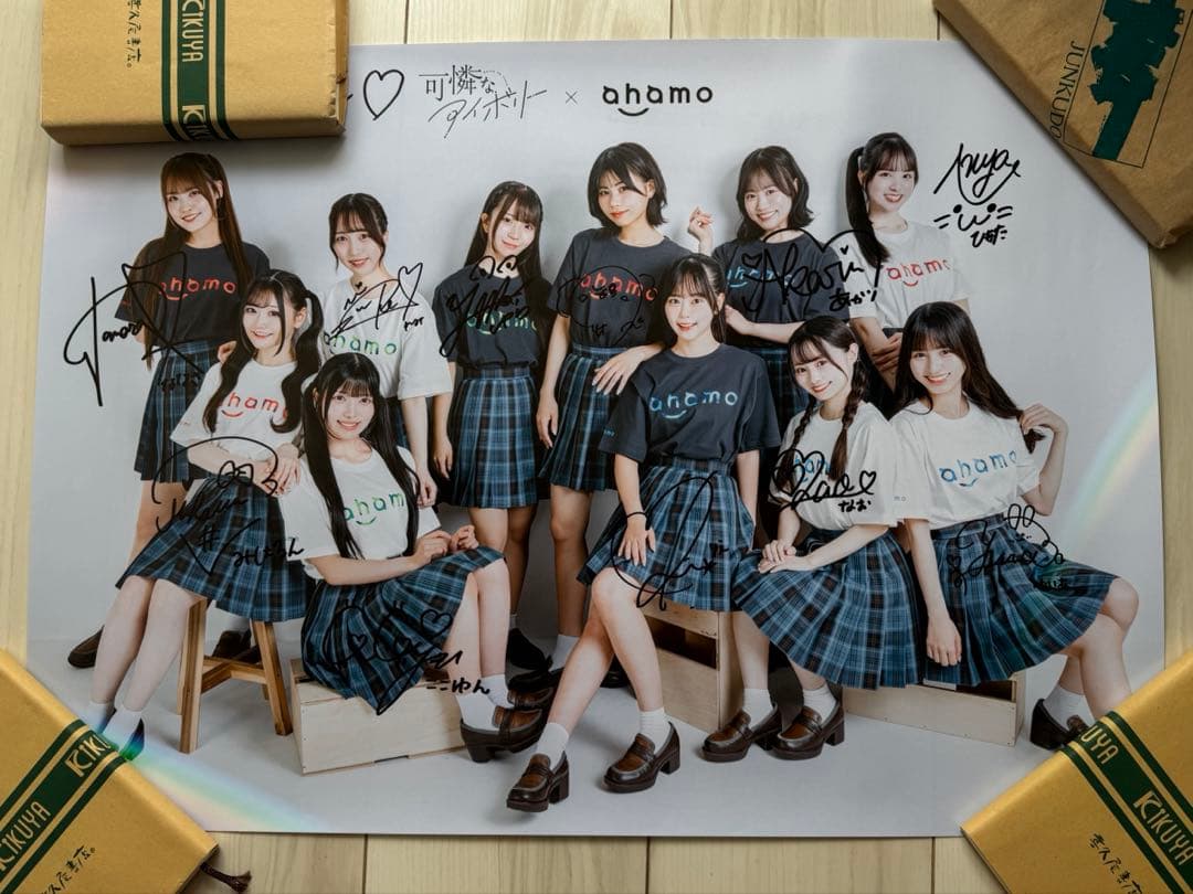 可憐なアイボリー　メンバー全員　直筆サイン入りA2 ポスター　限定品