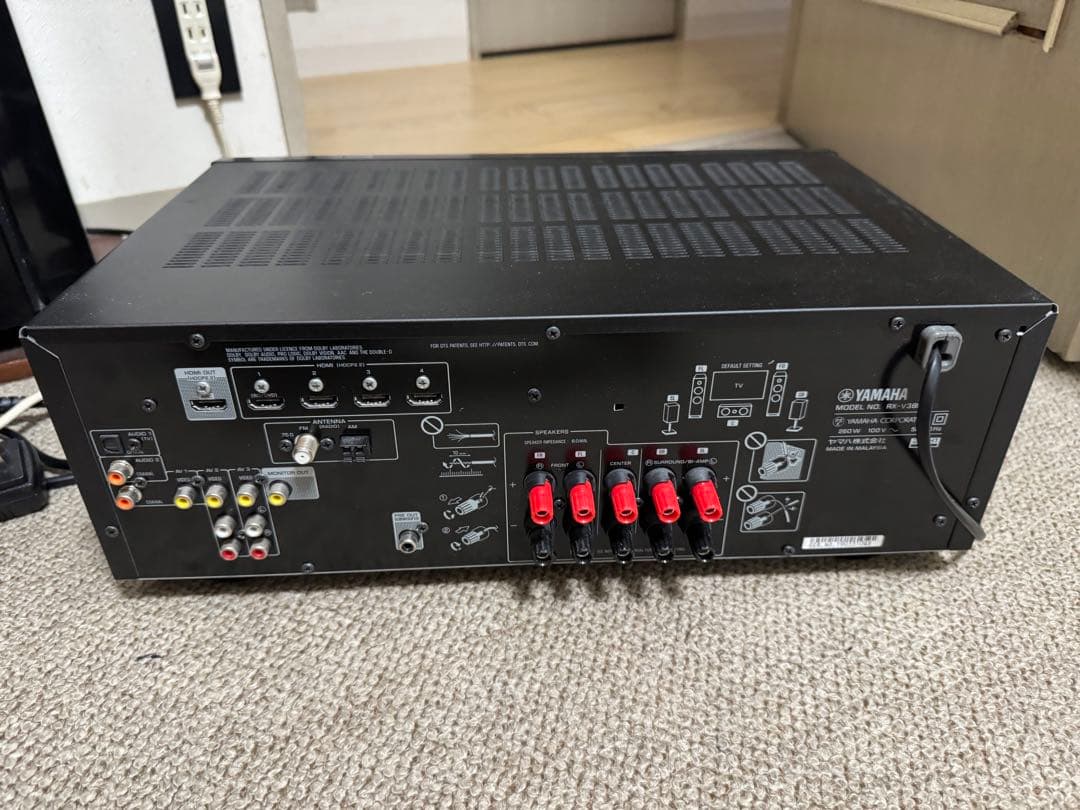 ほぼ新品　Yamaha AVアンプ ブラック