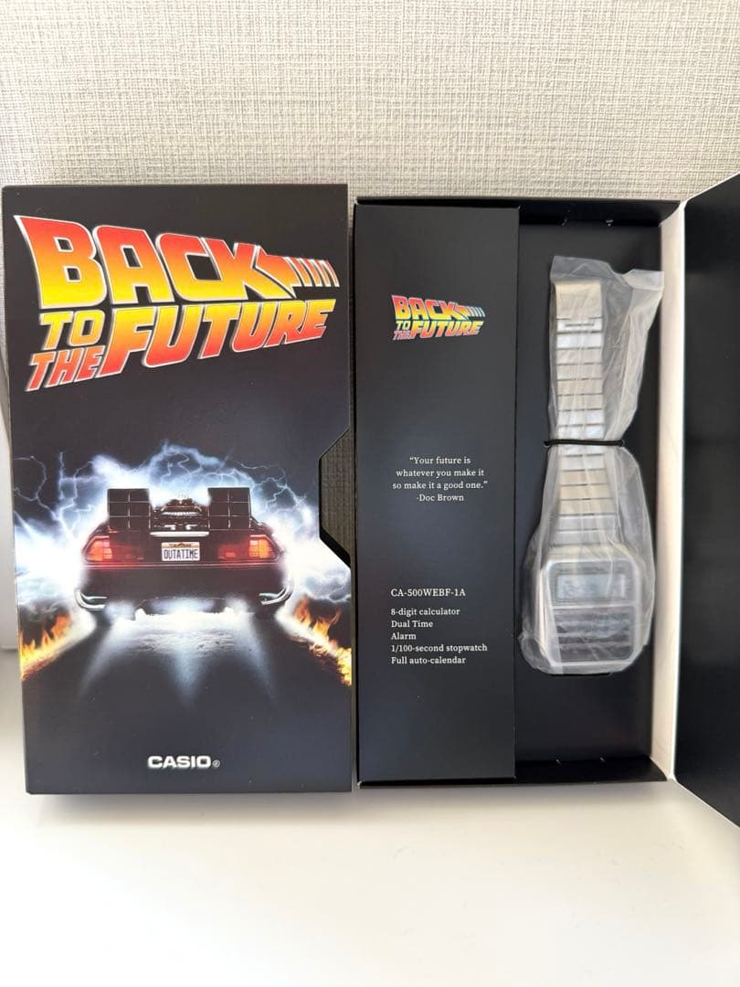 【新品未使用】CASIO バックトゥザフューチャー コラボレーション限定