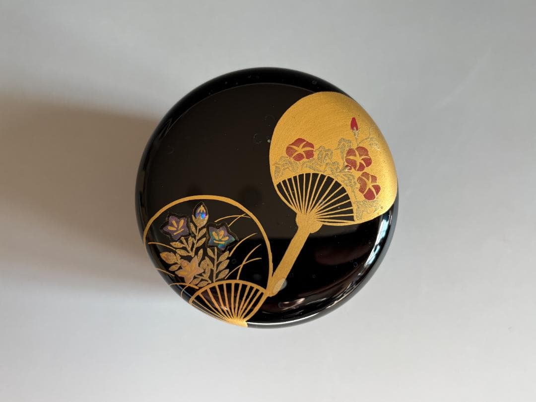 薄茶器　築城築良　団扇　中棗　茶道具