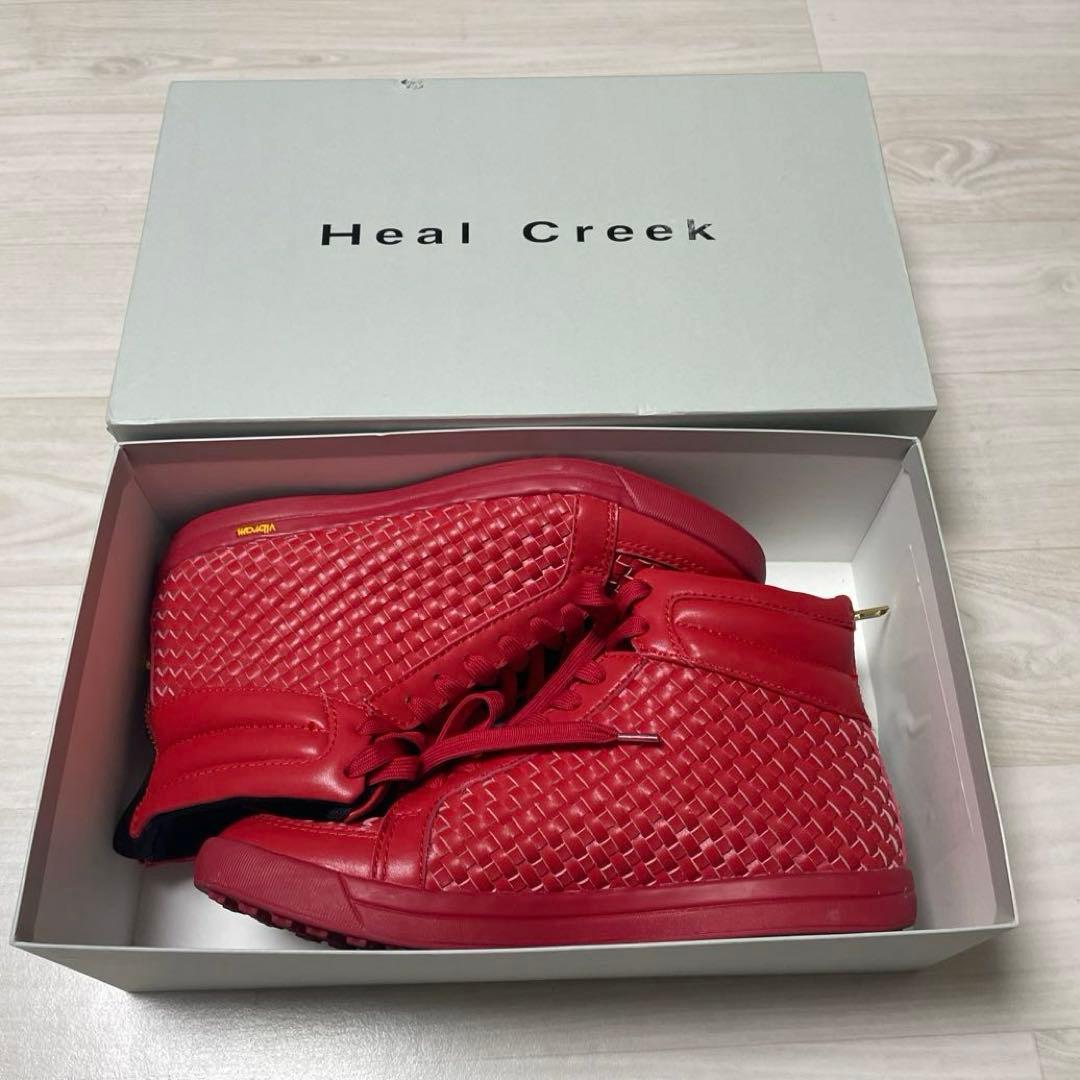 Heal Creek ヒールクリーク レッド ハイカットスニーカー 35