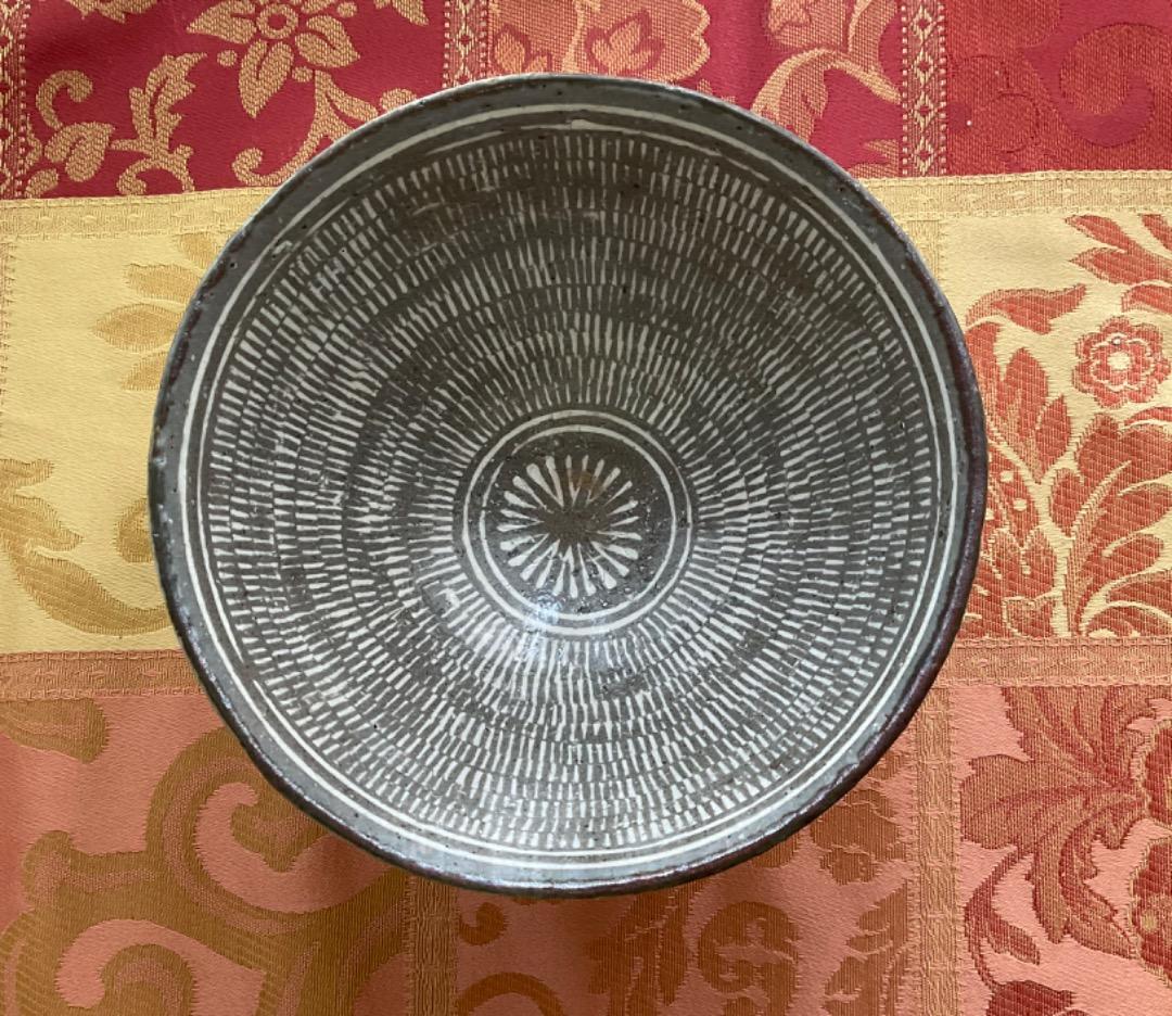 三島手　碗(大) 美しい白象嵌　金海窯