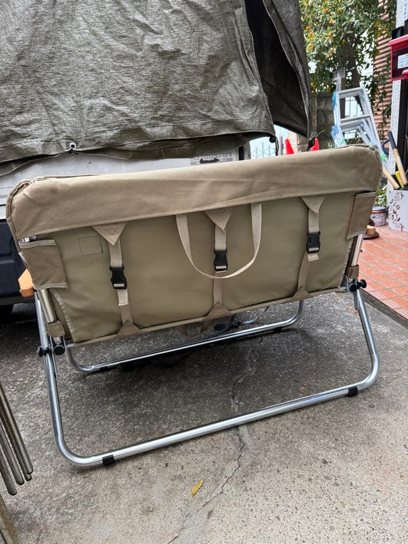 DOD グッドラックソファ ベージュ 2人掛け 折りたたみチェア キャンプ