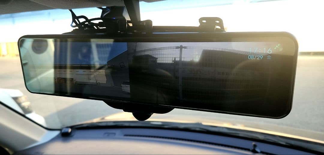 AKY-V360S 全方位360°記録ミラー型ドライブレコーダー GPS 取付楽