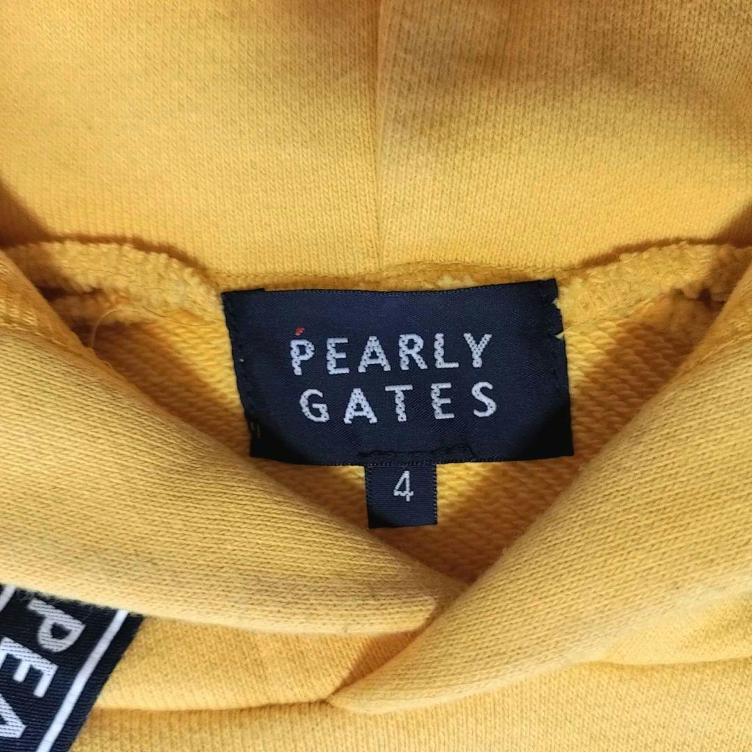 【パーリーゲイツ】フード付パーカー サイズ4 イエロー