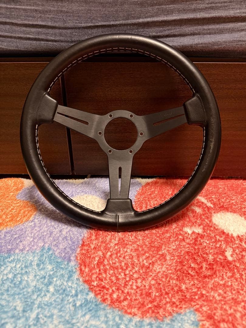 ブラック 3スポーク ステアリングホイール