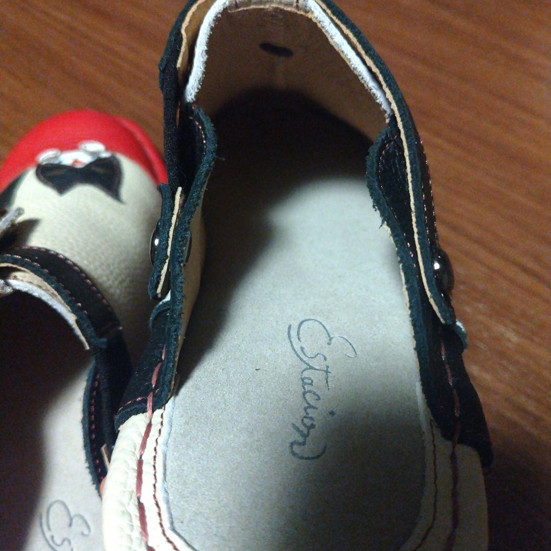 未使用品　エスタシオン　靴　サンダル　猫